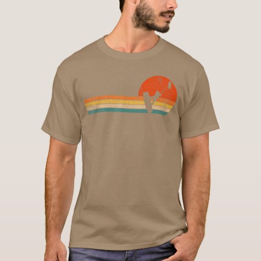 Retro Kitesurfing Kiteboarding Kitesurf Kiteboarde T-shirt (Voorkant)