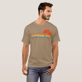 Retro Kitesurfing Kiteboarding Kitesurf Kiteboarde T-shirt (Voorkant volledig)