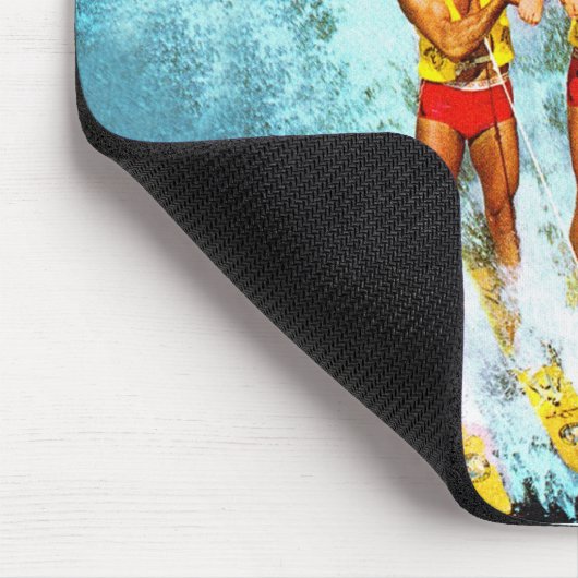  Retro Kitsch dameskiers Muismat (Hoek)