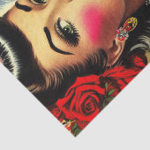 Retro Kitsch Pin-up Tissuepapier (Detail)