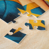 Retro Kitsch Pulp Pin-up Collage Legpuzzel (Zijkant)