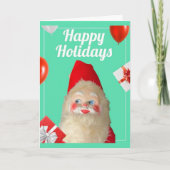  Retro Kitsch Santa Christmas Kaart (Voorkant)