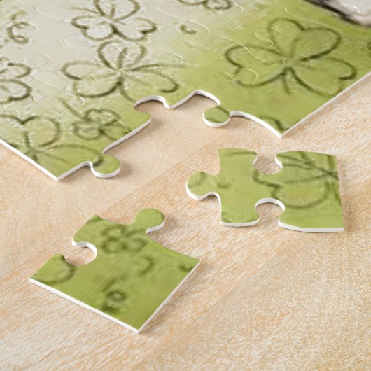  Retro Kitten Saint Patrick's Day Legpuzzel (Zijkant)