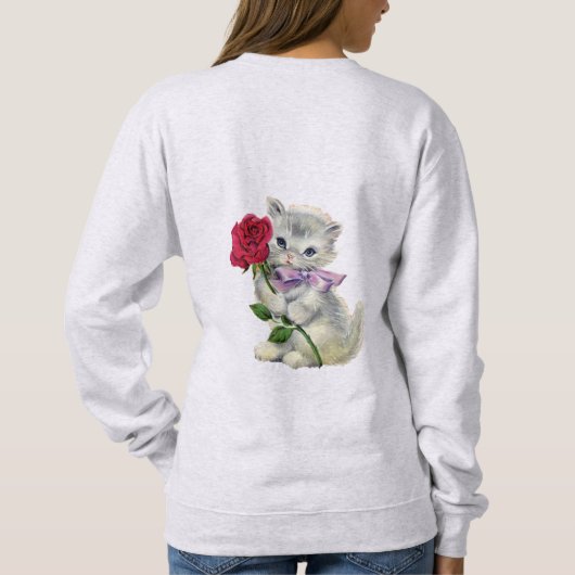 Retro Kitten Trui (Achterkant)