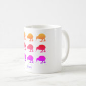 Retro Kiwis Aotearoa Nieuw-Zeeland Koffiemok (Voorkant rechts)