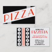 retro klantenloyaliteit klantenkaartje (Voorkant / Achterkant)