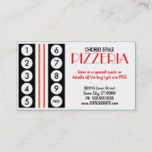 retro klantenloyaliteit klantenkaartje (Achterkant)