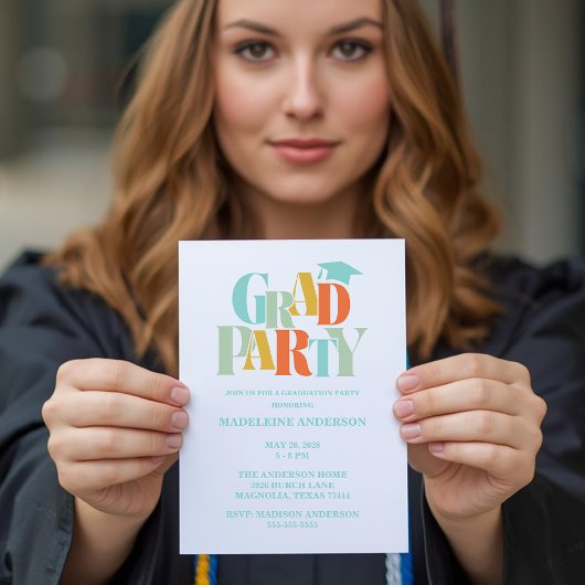 Retro Klas Congrats Afstuderen Kaart