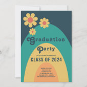 Retro Klas van 2024 Afstudeerfeest Kaart (Voorkant)