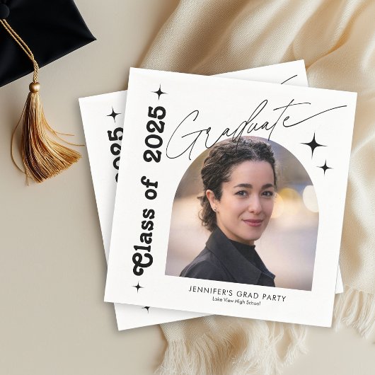 Retro Klas van 2026 Foto Afstuderen Servet