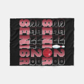 Retro klas van 2026 Senior Bowling Senior Avond 20 Fleece Deken (Voorkant (Horizontaal))