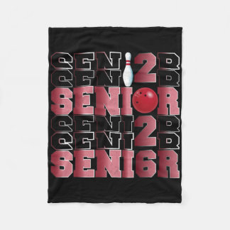 Retro klas van 2026 Senior Bowling Senior Avond 20 Fleece Deken