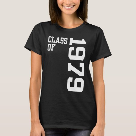 Retro-klasse 1979 Senior High School Reunion Vin T-shirt (Voorkant)