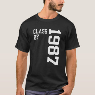 Retro-klasse 1987 Senior High School Reunion Vin T-shirt