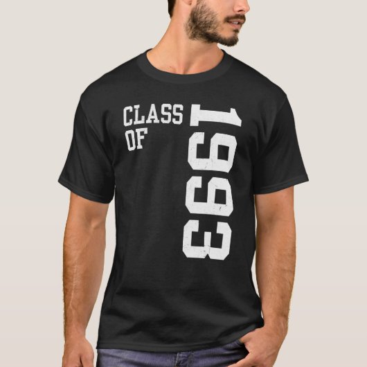 Retro-klasse 1993 Senior High School Reunion Vin T-shirt (Voorkant)