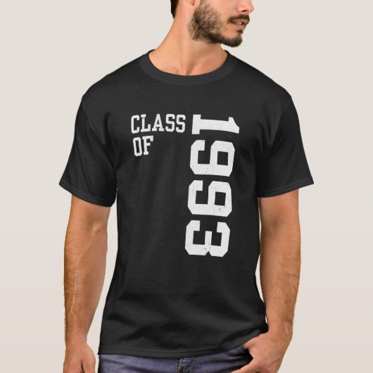 Retro-klasse 1993 Senior High School Reunion Vin T-shirt (Voorkant)