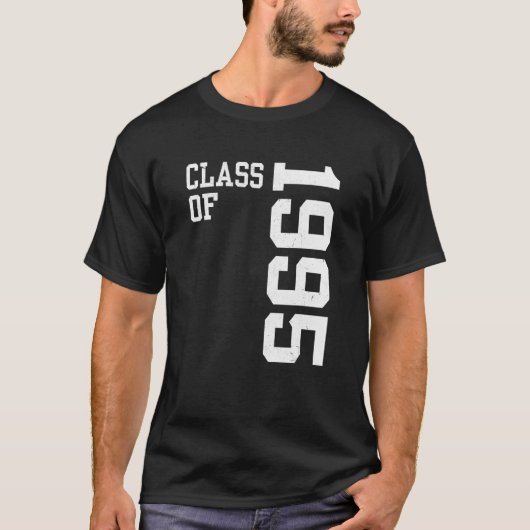 Retro-klasse 1995 Senior High School Reunion Vin T-shirt (Voorkant)