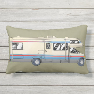 Retro klasse C motorhome kussen