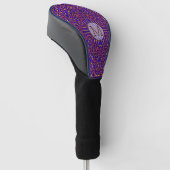Retro Klasse Kaleidoscoop Patroon Design Golfheadcover (Schuin)