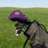 Retro Klasse Kaleidoscoop Patroon Design Golfheadcover (Insitu)