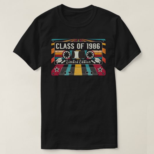Retro Klasse van 1986 T-Shirt (Design voorkant)