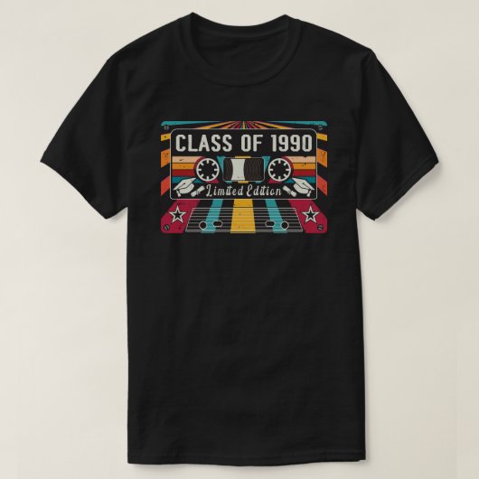 Retro Klasse van 1990 T-Shirt (Design voorkant)