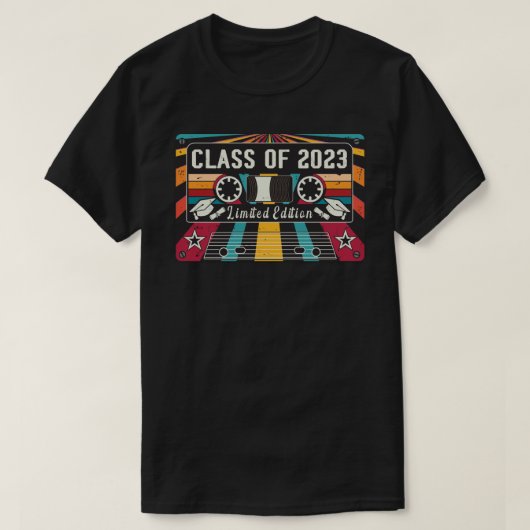 Retro Klasse van 2023 T-Shirt (Design voorkant)