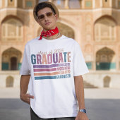 Retro Klasse van 2025 Afstuderen Aangepast Afstude T-shirt