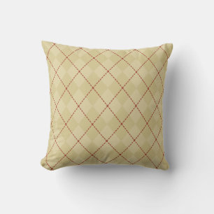Retro Klassiek Argyle Patroon Kussen