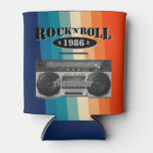 Retro klassiek, boetscapsule, rockmuziek,  blikjeskoeler (Voorkant)