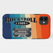 Retro klassiek, boetscapsule, rockmuziek,  Case-Mate iPhone case (Achterkant (horizontaal))