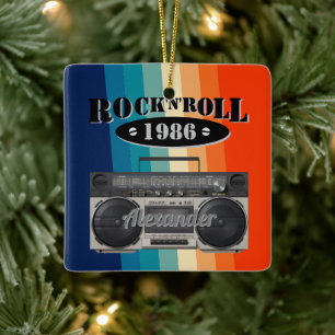 Retro klassiek, boetscapsule, rockmuziek,  keramisch ornament