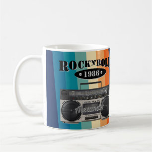 Retro klassiek, boetscapsule, rockmuziek, koffiemok