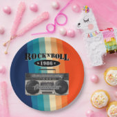 Retro klassiek, boetscapsule, rockmuziek,  papieren bordje (Feest)