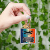 Retro klassiek, boetscapsule, rockmuziek, sleutelhanger (Hand)