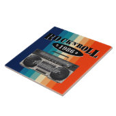 Retro klassiek, boetscapsule, rockmuziek,  tegeltje (Zijkant)