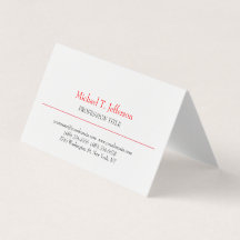 Retro Klassiek Elegant Eenvoudig Rood Wit