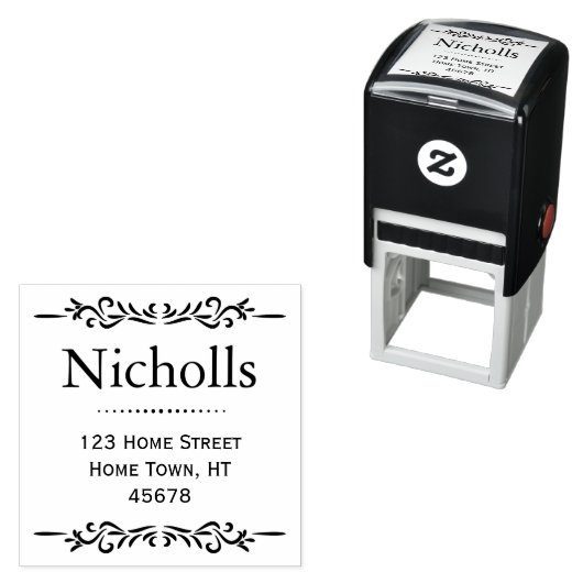 Retro Klassiek Retouradres Zelfinktende Stempel (In situ)