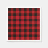 Retro klassiek rood geplakt patroon servetten (Voorkant)