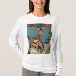 Retro klassiek verhaal cover t-shirt