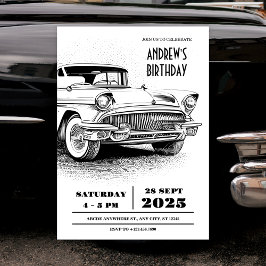 Retro klassieke auto-erfgoed automobiel kaart