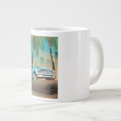 Retro Klassieke Auto Grote Koffiekop (Voorkant rechts)