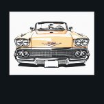 Retro Klassieke Cabriolet Voorkant Pop Art Canvas Afdruk<br><div class="desc">Retro Klassieke Cabriolet Front Pop Art Illustratie Print</div>