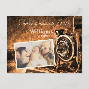  retro klassieke camera rustige familie briefkaart