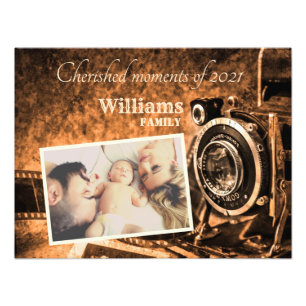 retro klassieke camera rustige familie foto afdruk