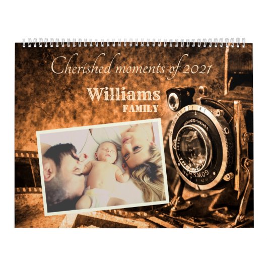 retro klassieke camera rustige familie kalender (Hoes)