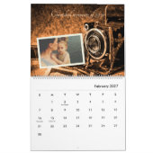 retro klassieke camera rustige familie kalender (Feb 2027)