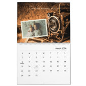  retro klassieke camera rustige familie kalender (Mar 2026)