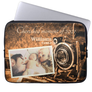 retro klassieke camera rustige familie laptop sleeve