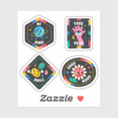 Retro klassieke cartoon sticker set (Vel)